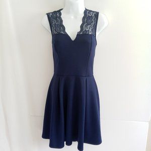 Charlotte Russe Blue Lace Dress